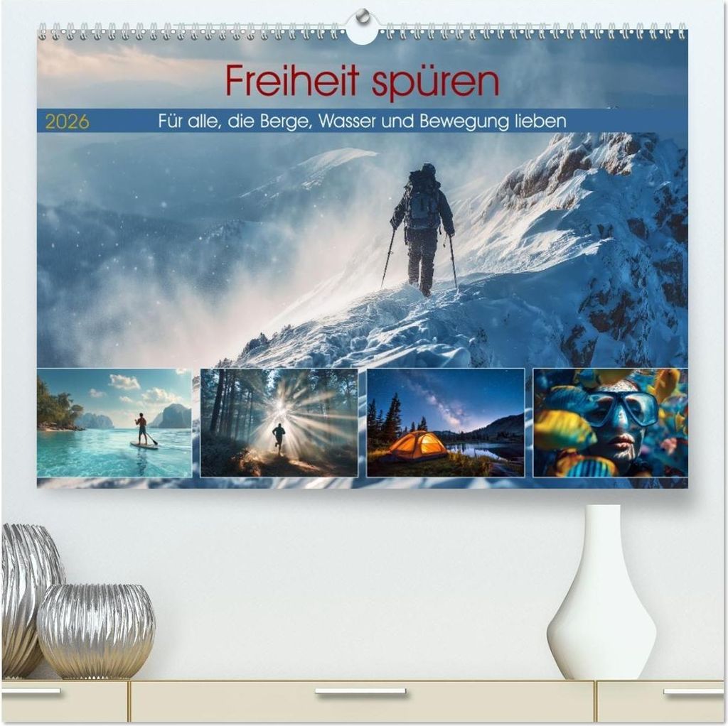 Freiheit spüren (hochwertiger Premium Wandkalender 2026 DIN A2 quer), Kunstdruck in Hochglanz