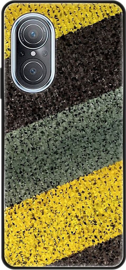 König Design Hülle kompatibel mit Huawei nova 9 SE Kunststoff Soft Handyhülle - Handy Case Streifen Abstrakt