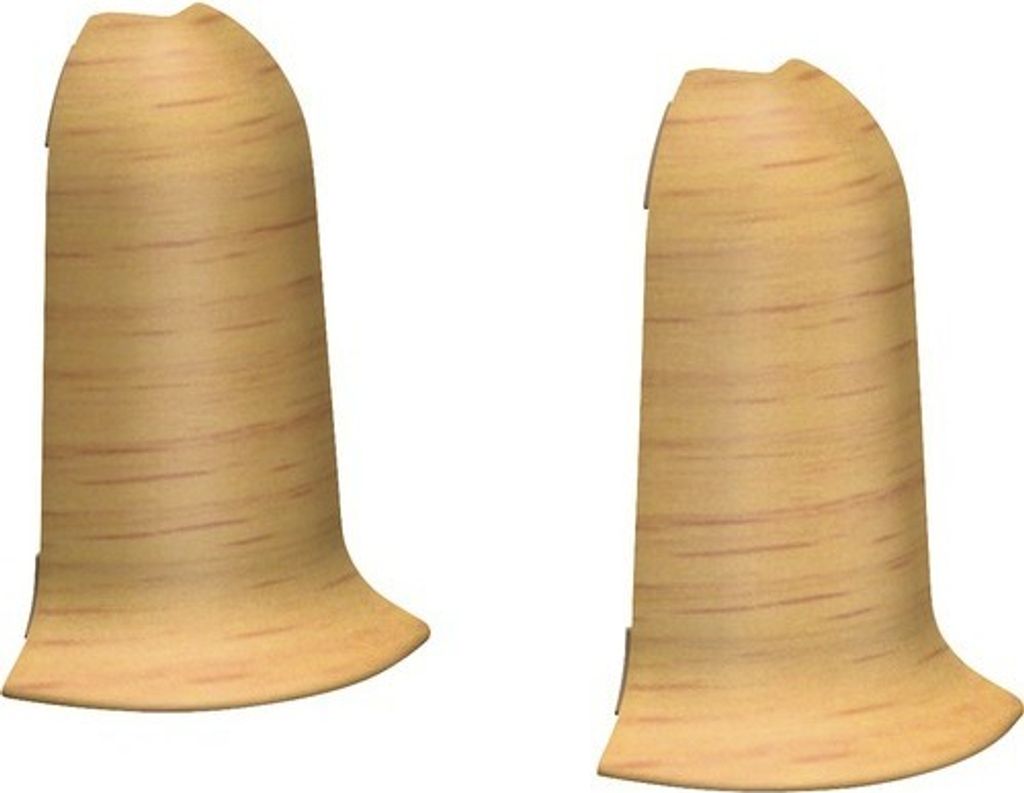 Prinz Außenecken für Kabelkanal-Sockelleiste Buche 60 mm