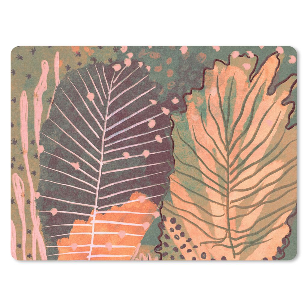 MuchoWow Mauspad Mousepad Vintage - Herbst - Kunst - Wald - Natur 23x19 cm - Mousepads - Maus Mat - Pad - Mausunterlage - Schreibtischunterlage -...