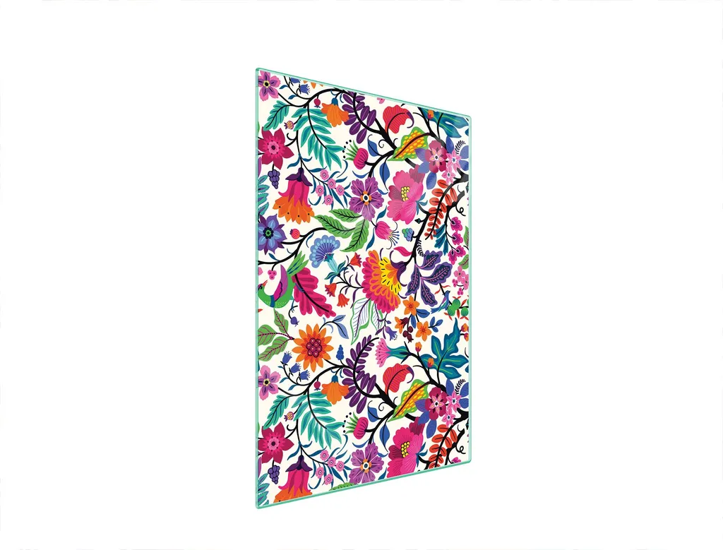 Tagliere in vetro 35x52 fiori