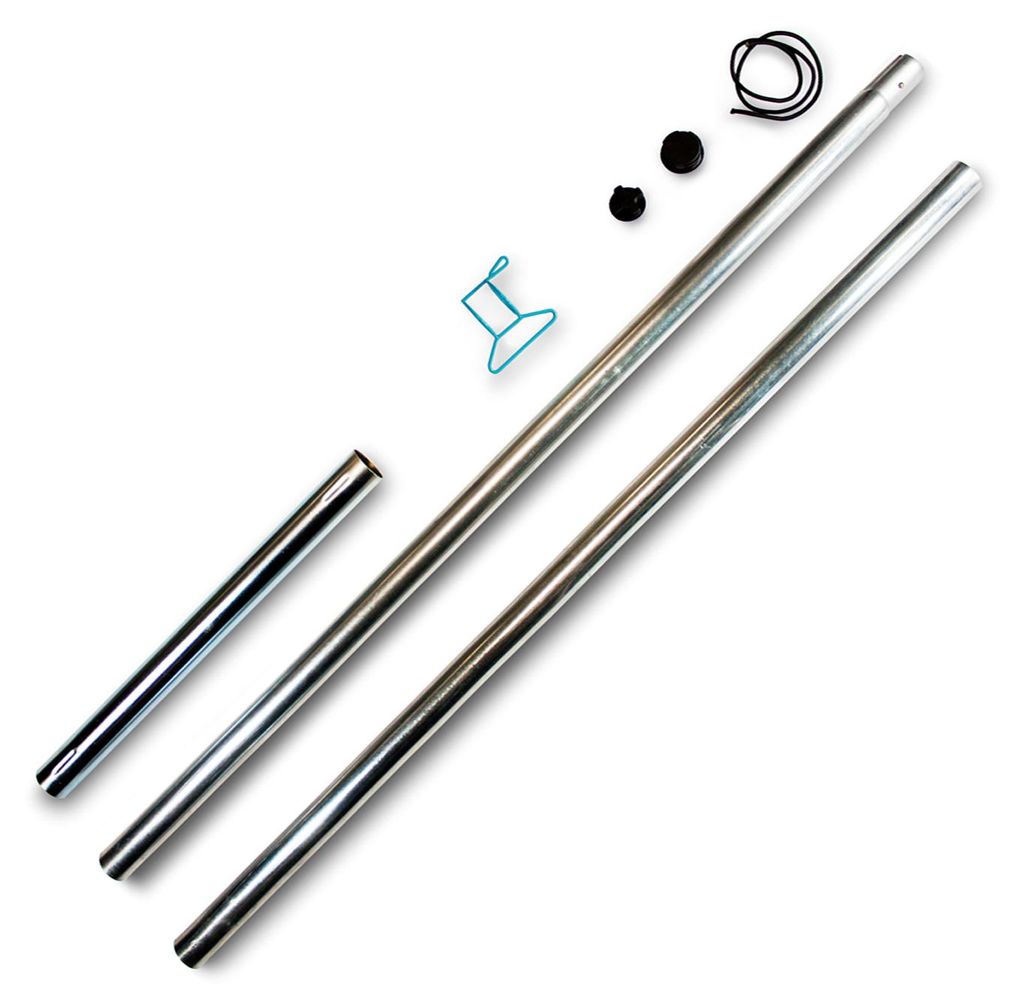 sunprotect 83203 Stahlmast-Set für Sonnensegel, 2-teilig, Produktbild 