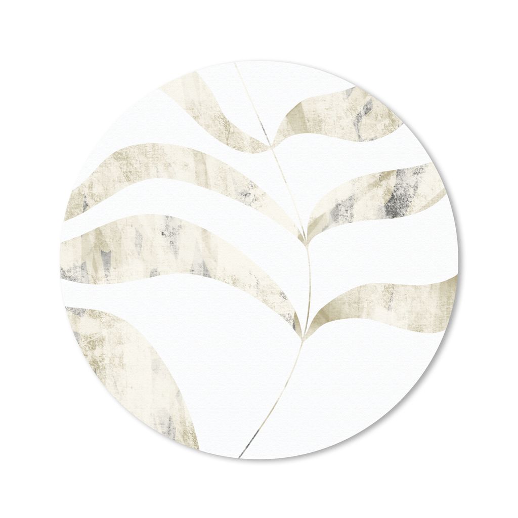 MuchoWow Mauspad Mousepad Blätter - Pastell - Entwurf 40x40 cm - Mousepads - Maus Mat - Pad - Mausunterlage - Schreibtisch Accessoires