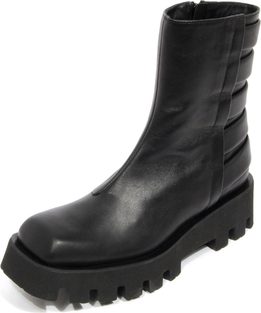H3110 tronchetto zip donna PALOMA BARCELÓ BECCA woman leather boots black