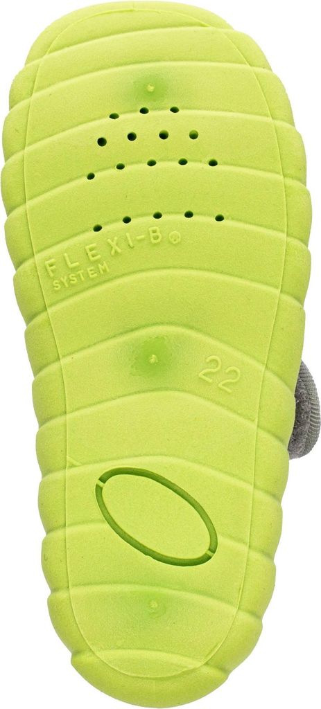 Fischer Kinder Hausschuh Jungen Stiefel mit freundlichem Drachen Flexi, Größe:22 EU, Farbe:Grau