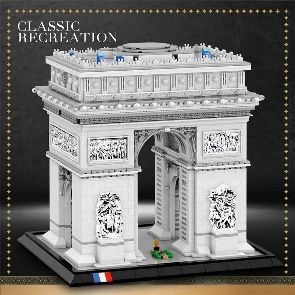 Kit DIY Arc de Triomphe avec boîte de rangement : Jeu de construction 3D - 2