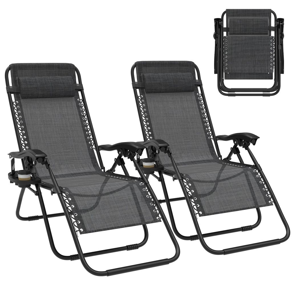 Arvioo Liegestuhl 2er Set, sonnenliege klappbar mit Produktbild 
