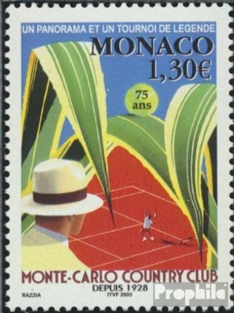 Briefmarken Monaco 2003 Mi 2641 (kompl.Ausg.) postfrisch Tennis-Master-Turnier