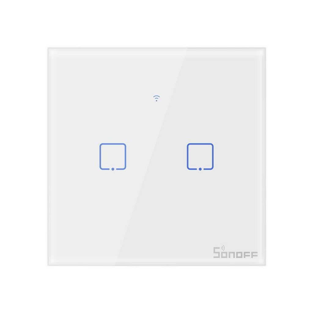 SONOFF T0EU2C WiFi Smart Wandschalter - 2 Taster Produktbild
