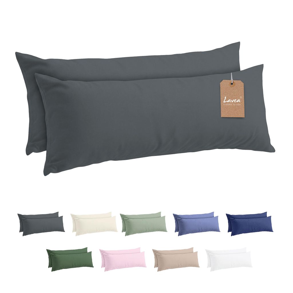 Zestaw 2 poszewek na poduszki Lavea® - 40x145 cm - kolor Zdjęcie produktu 