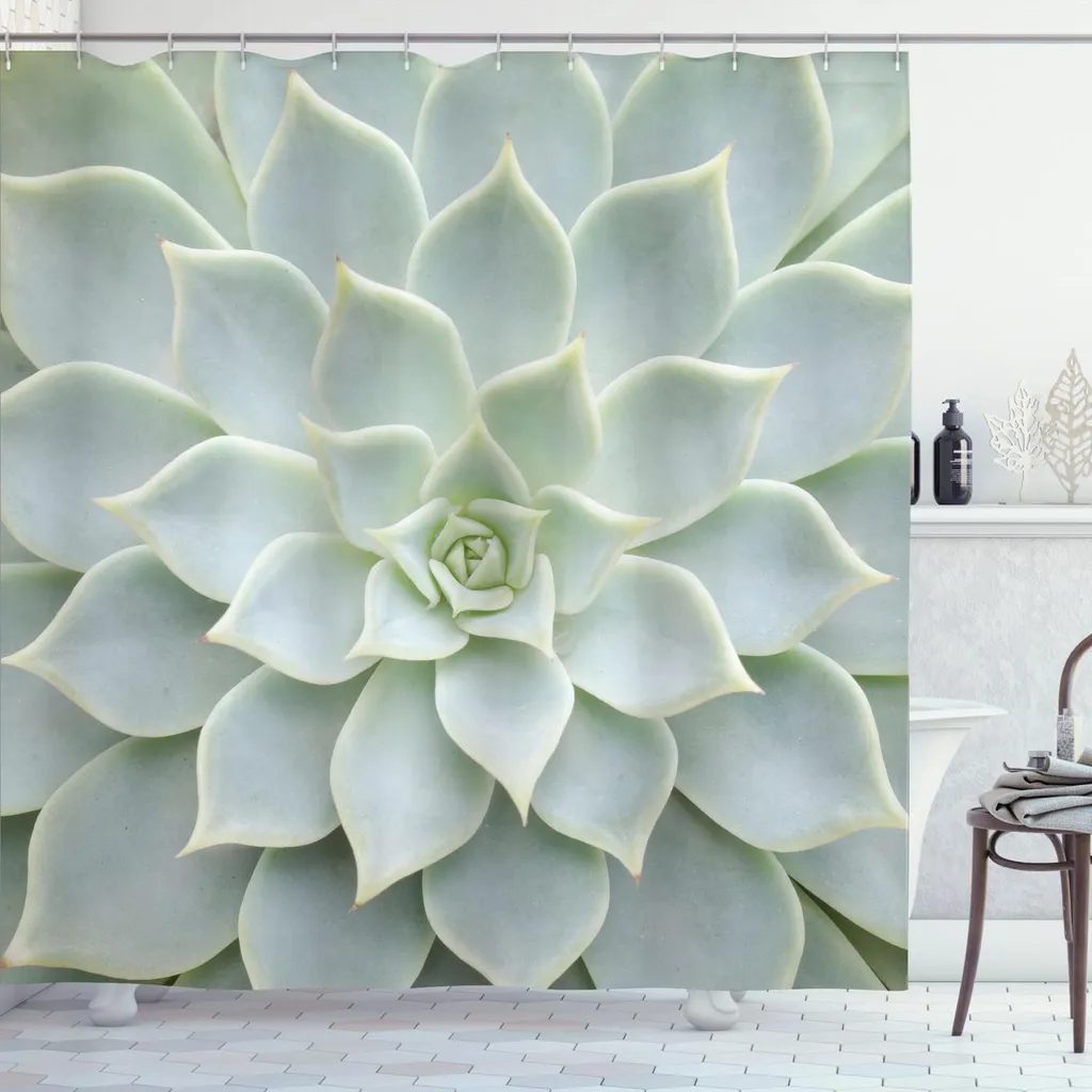 Tenda Doccia Antimuffa Lavabile ABAKUHAUS Cactus - 175x220 cm Extra