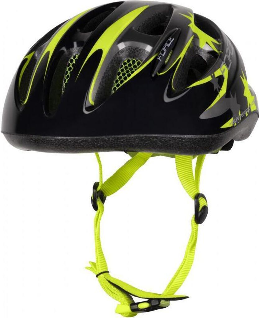 Force Lark Helm für Kinder schwarz-fluo größe M (54 58 cm) 902209