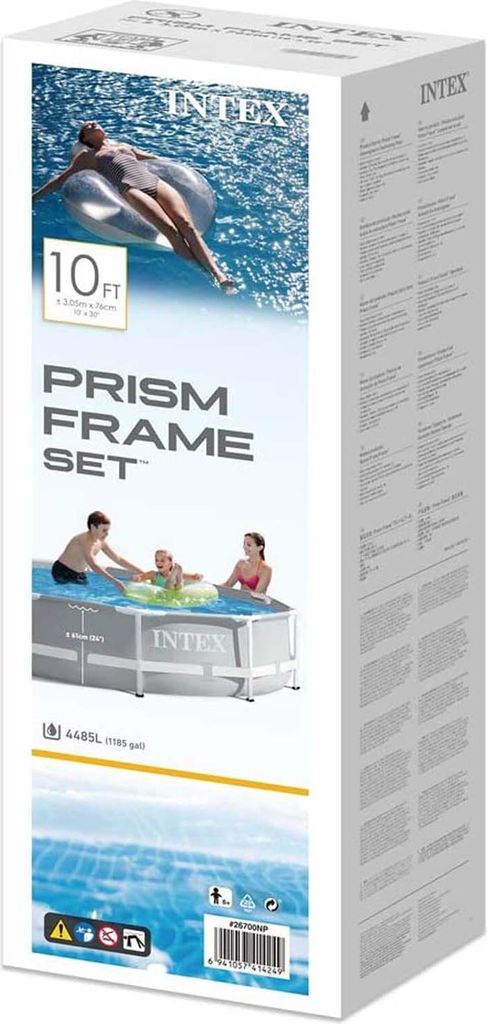 Intex Prism Rondo Ø 305 x 76 cm Frame Pool Set, Hellgrau Produktbild 13