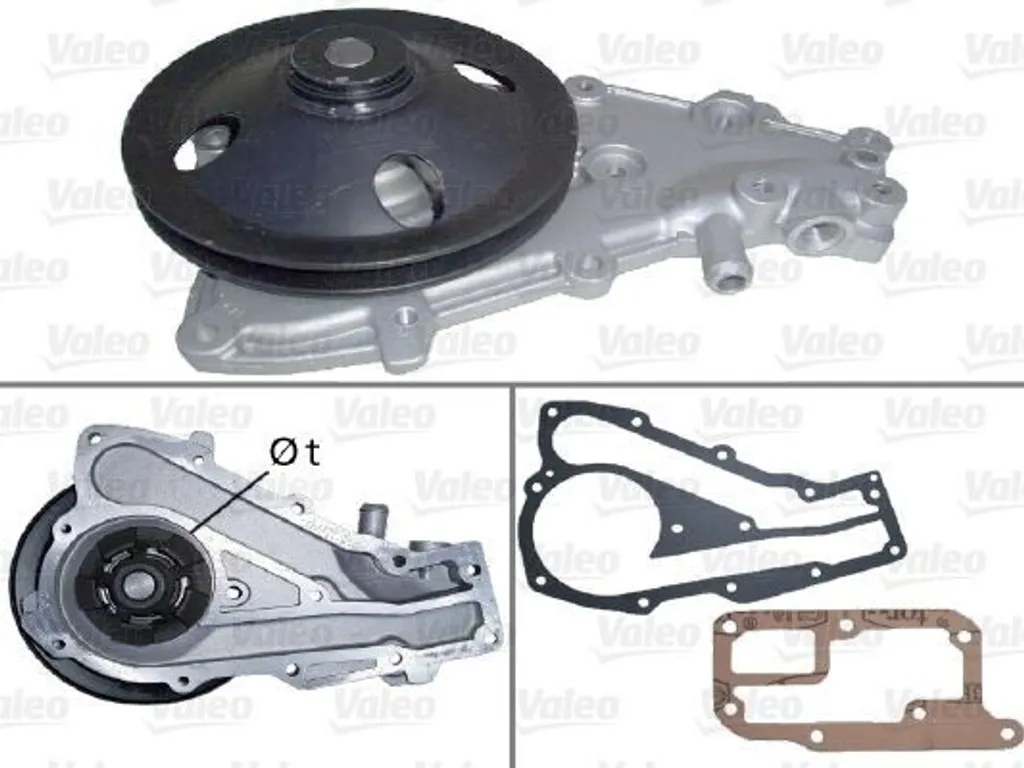 Pompe à eau robuste VALEO 506347 PA0189 étanchéité renforcée Clio 1/Rapid