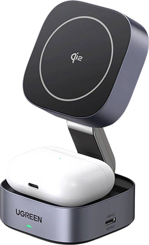 Qi2 2W1 Chargeur Inductif Ugreen W702 Pour Iphone, Airpods, Image du produit 