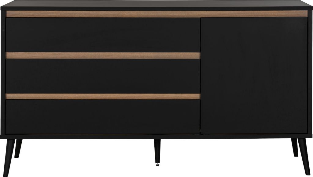 Europe Baby Sterre Kommode XL Schwarz / Eiche