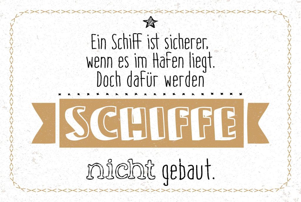 vianmo Blechschild 12x18 cm Schiff sicherer im Hafen. Doch dafür nicht gebaut