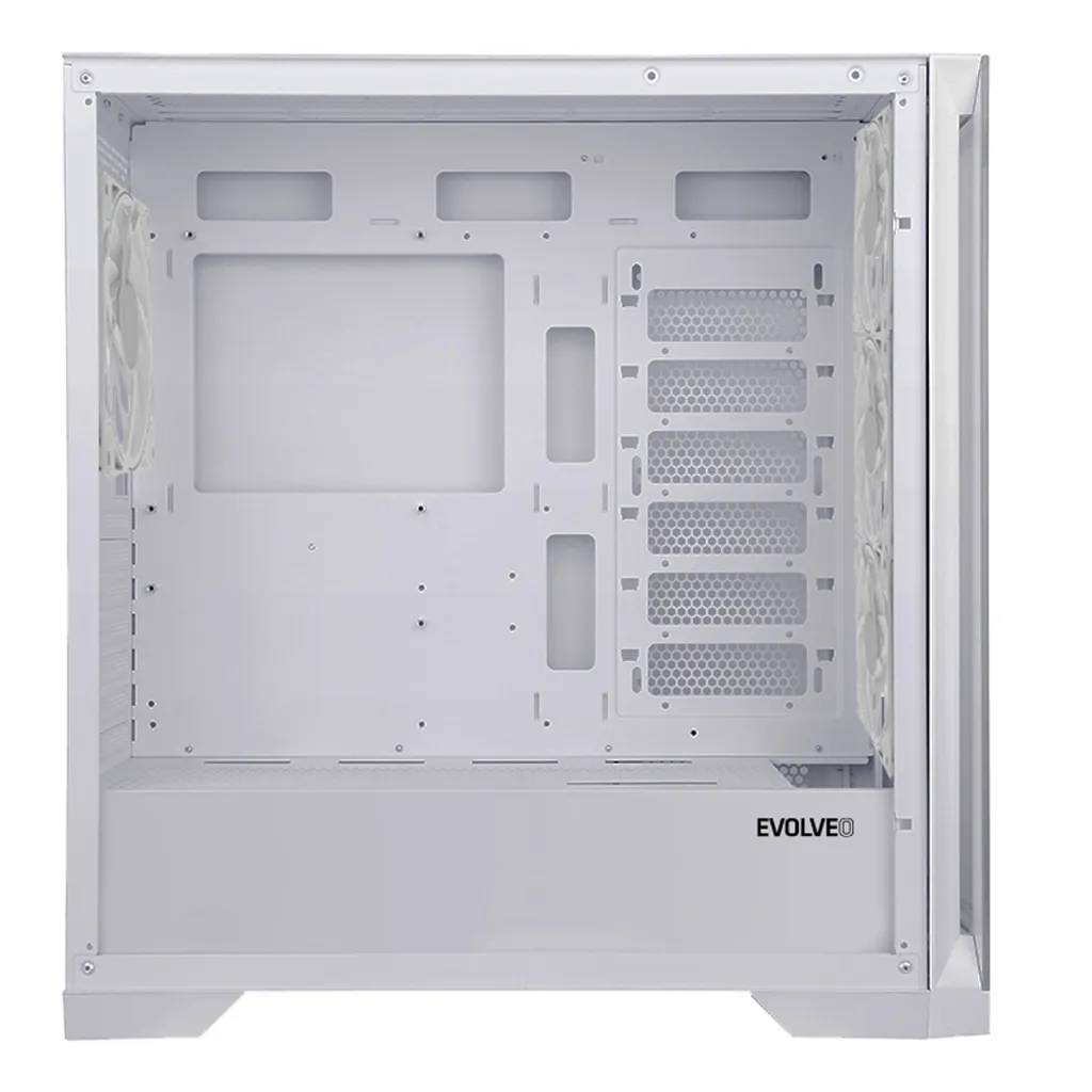 EVOLVEO Ptero Q2W+ Case Gaming ATX - 4 Ventole ARGB e Airflow Totale - 3
