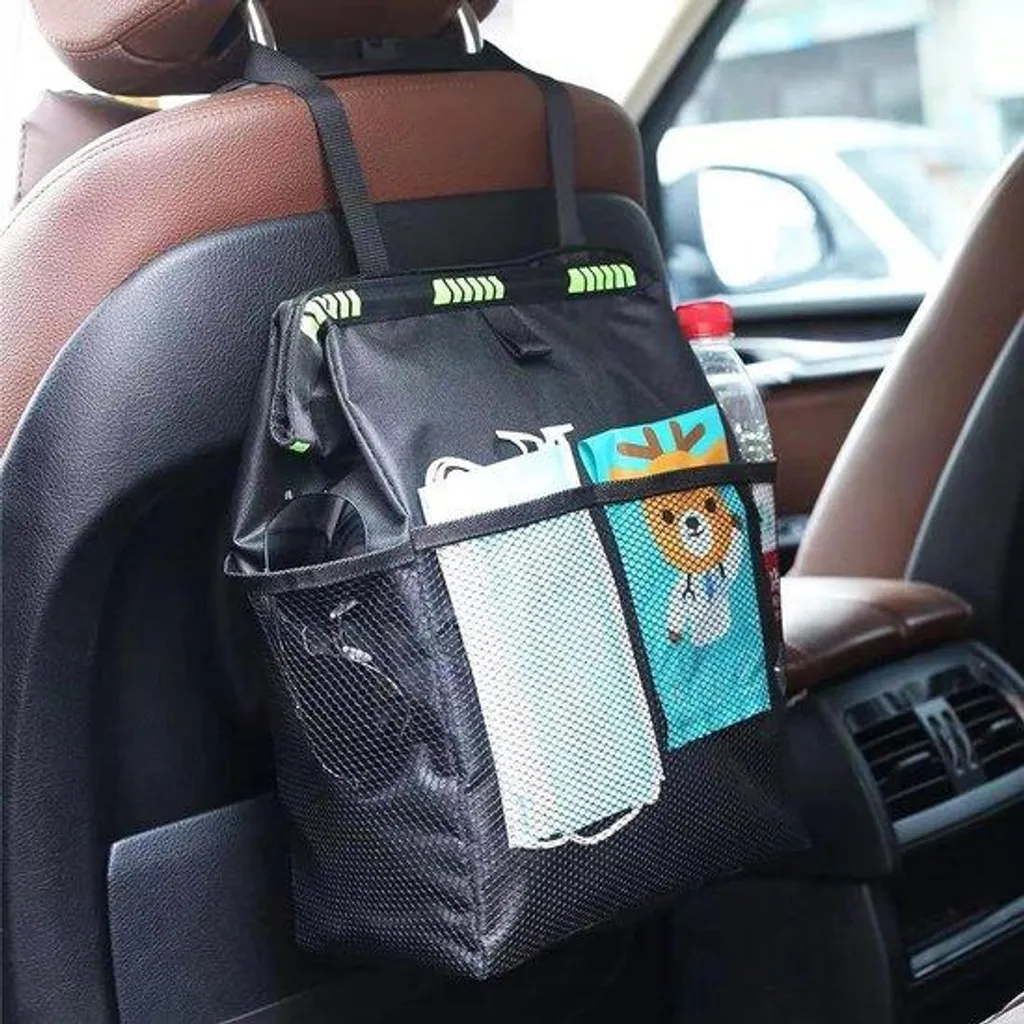Organiseur de voiture étanche grand format Oxford avec bac à déchets