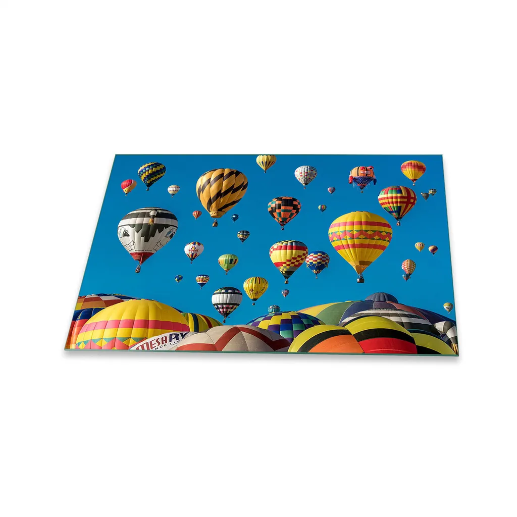 Copertura Vetro Artistico 80x52 - Alzatina Paraschizzi e Tagliere Top