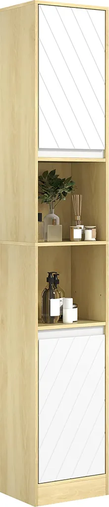 Meuble Haut de Rangement Gain de Place pour Petite Salle de Bain 30cm