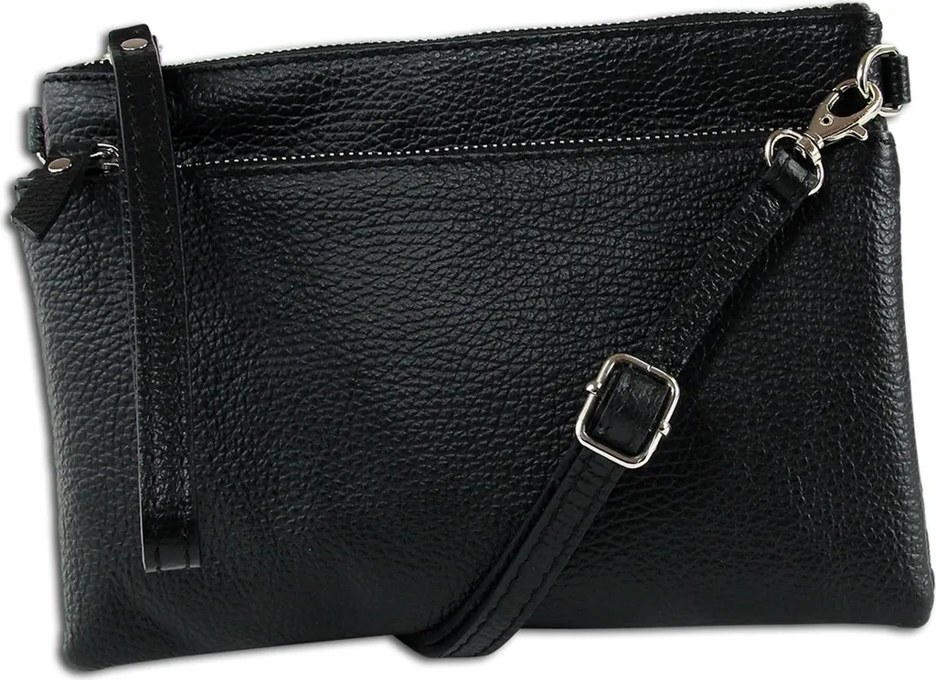 Sac à main cuir bleu Toscanto OTT816US avec finitions premium et design