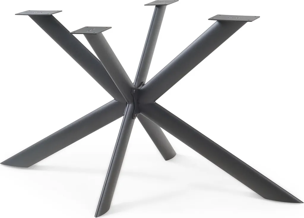 Support de table Svallersun pour salle à manger industrielle acier noir