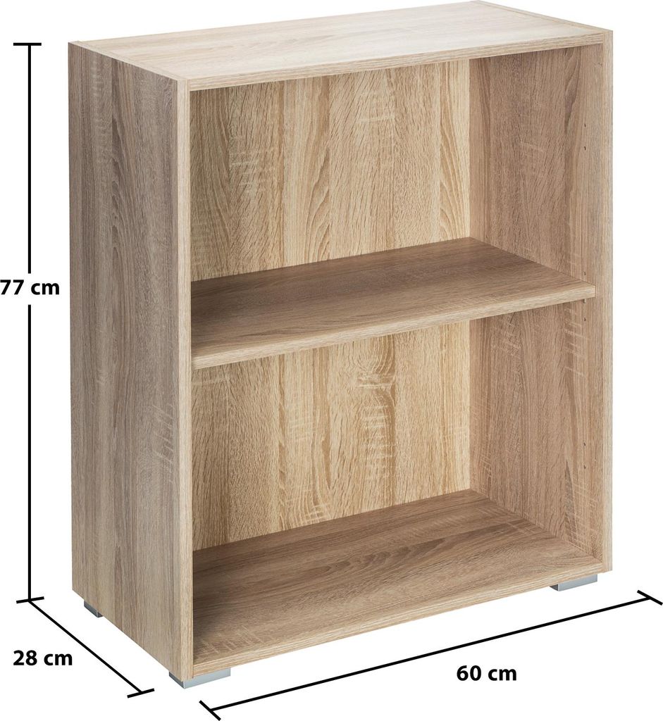 Étagère bibliothèque chêne 77 x 60 x 28 cm Meuble de Image du produit 