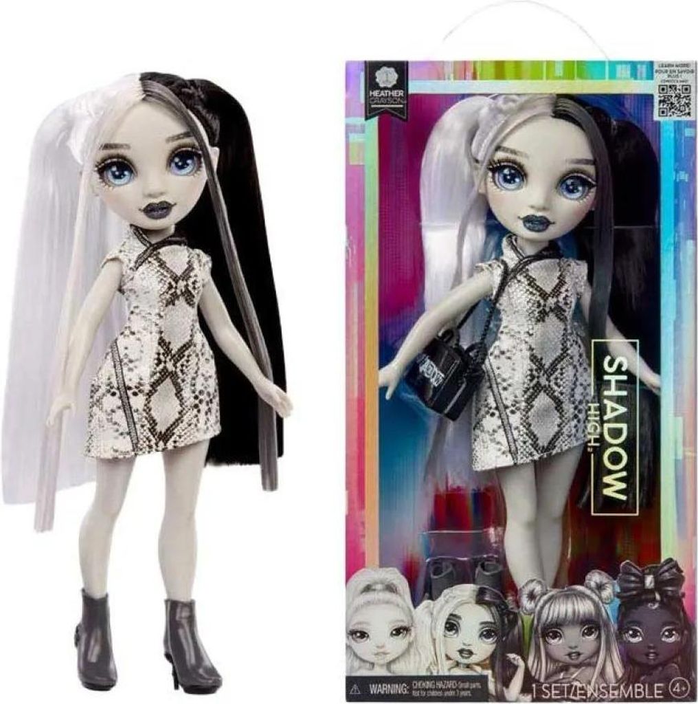 Rainbow High Shadow High Fashion Doll- Heather (black/white hair), Modepuppe, Weiblich, 4 Jahr(e), Junge/Mädchen, 279,4 mm, Mehrfarbig