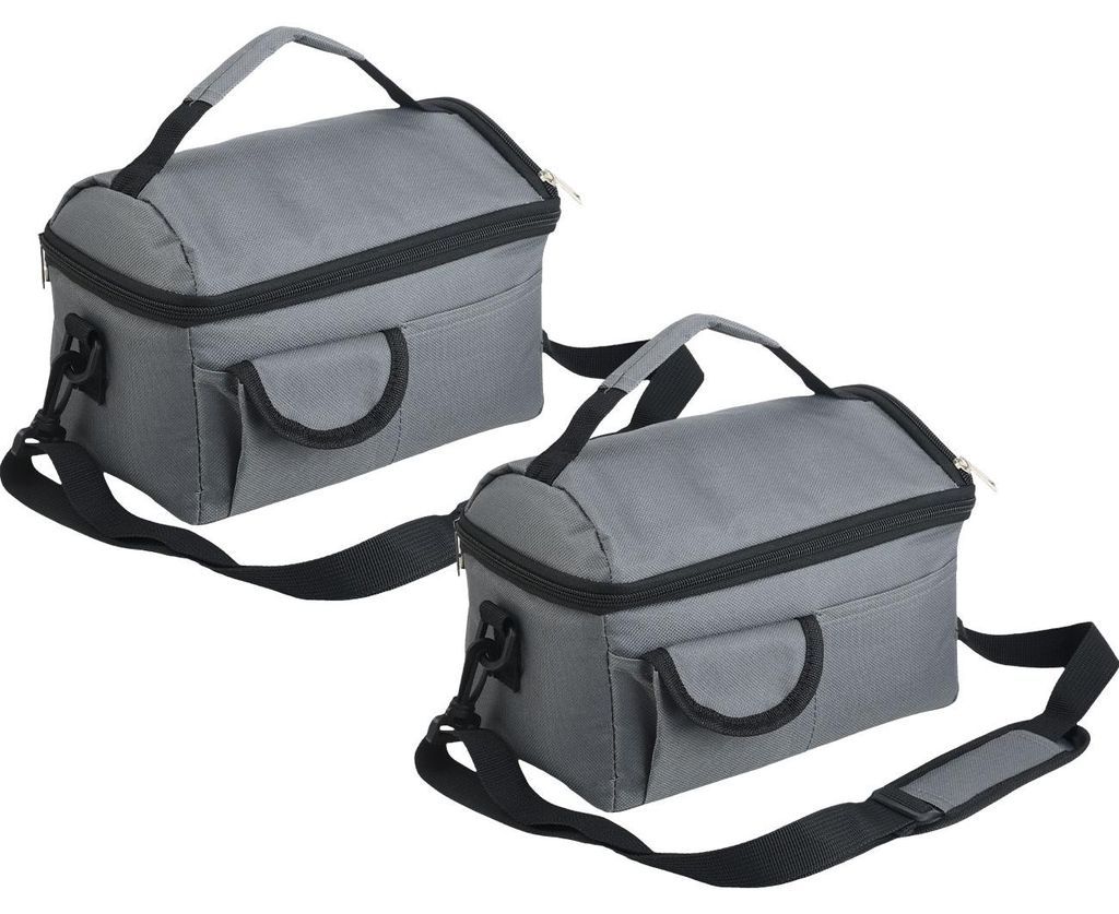 2er-Set Mini-Kühltasche, faltbar, 6l: Hält Snacks & Produktbild 