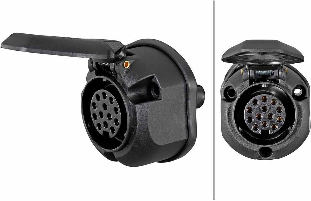 HELLA Anhängersteckdose 8JB 005 949-011 72mm 45mm Produktbild 