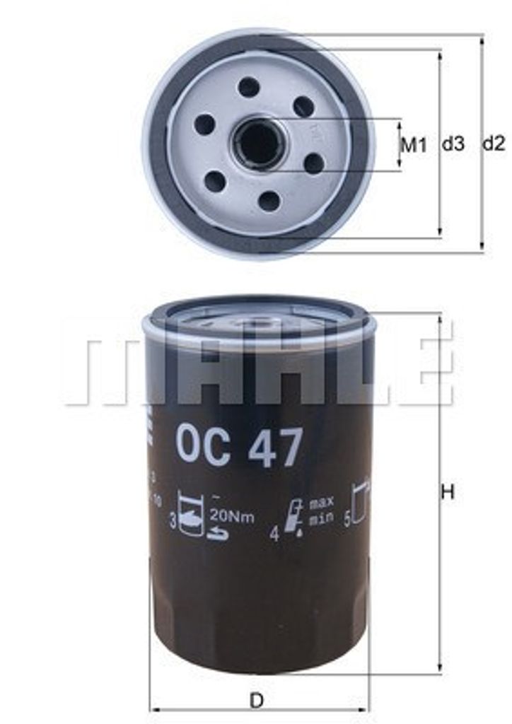 Ölfilter KNECHT OC 47