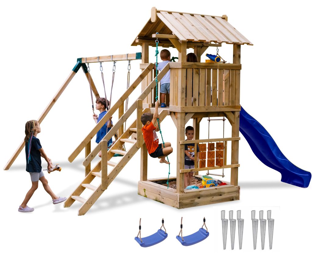 Spielplatz Kleines Paradies Haus Rutsche Schaukel HERSTELLER