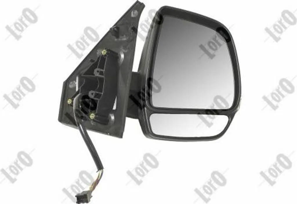 Rétroviseur droit complet pour Fiat Doblo et Opel Combo - Noir Mat