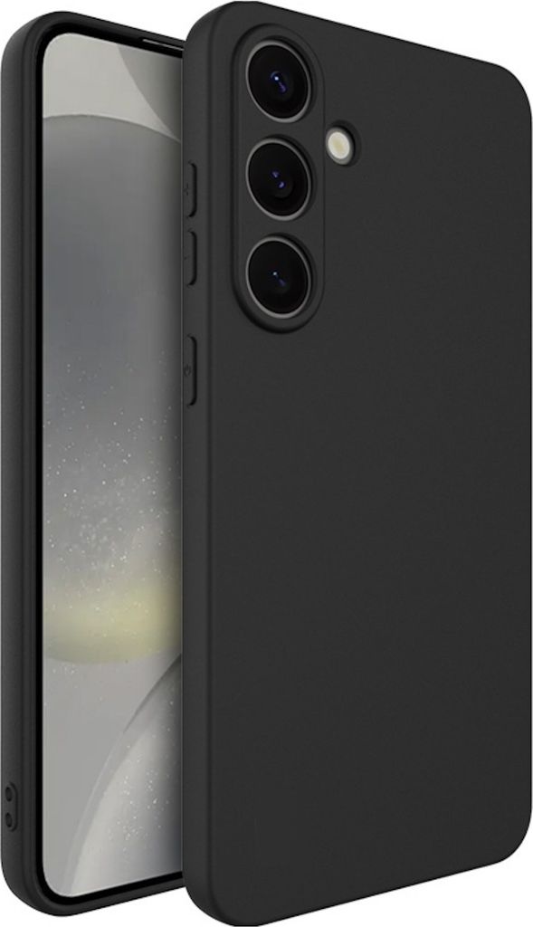 A black smartphone case is shown from a side angle, with the phone partially visible inside.