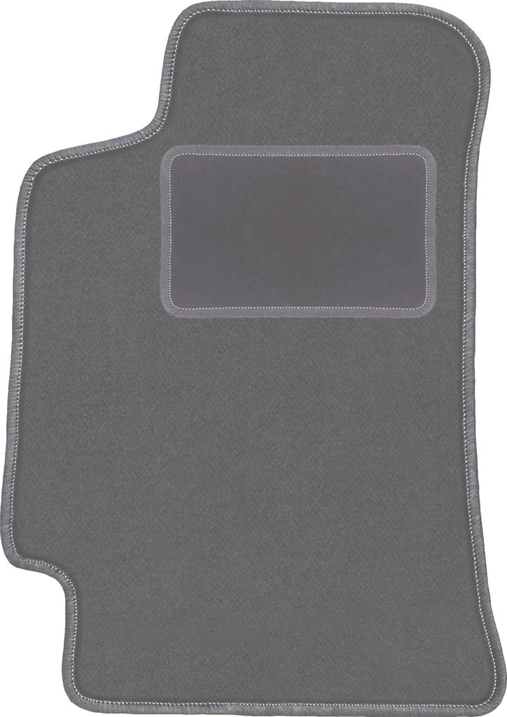 Fahrerfußmatte Velours graphit passend für Subaru Impreza GC (bez nawiewów z tyłu) (1993-2001, Kombi, Limousine) – mit Befestigungen – pass...