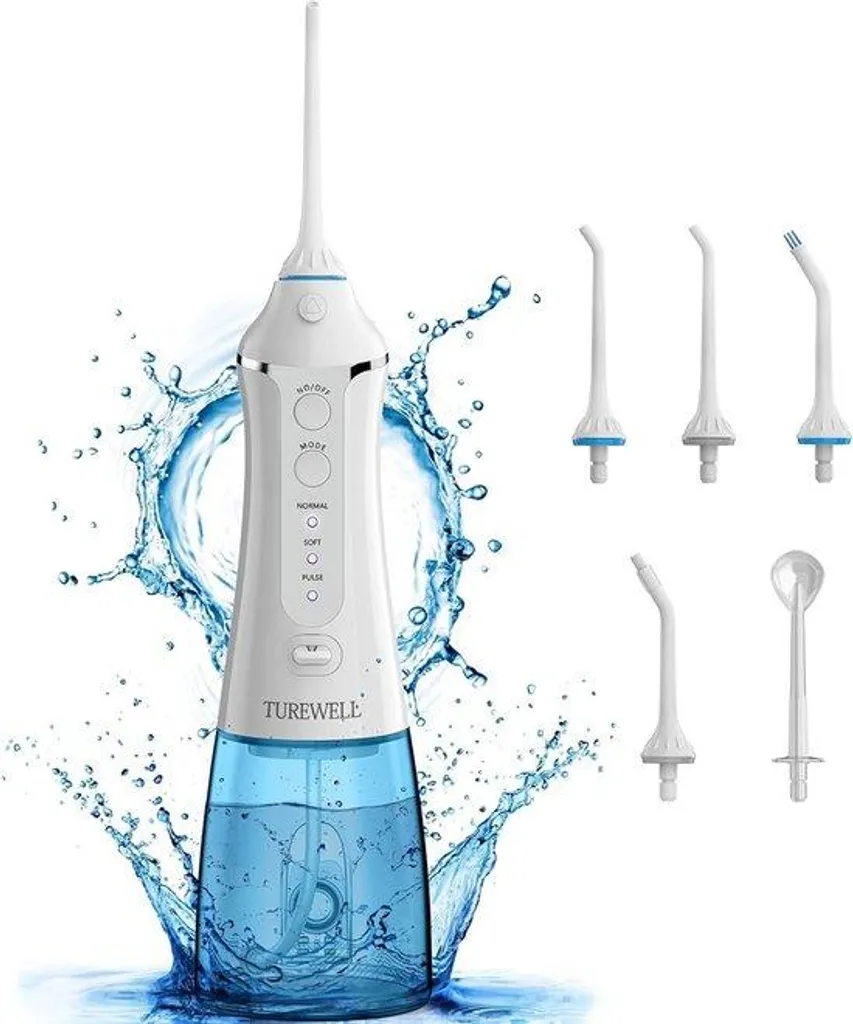 Nettoyeur électrique pour brosses à dents étanche avec 6 embouts