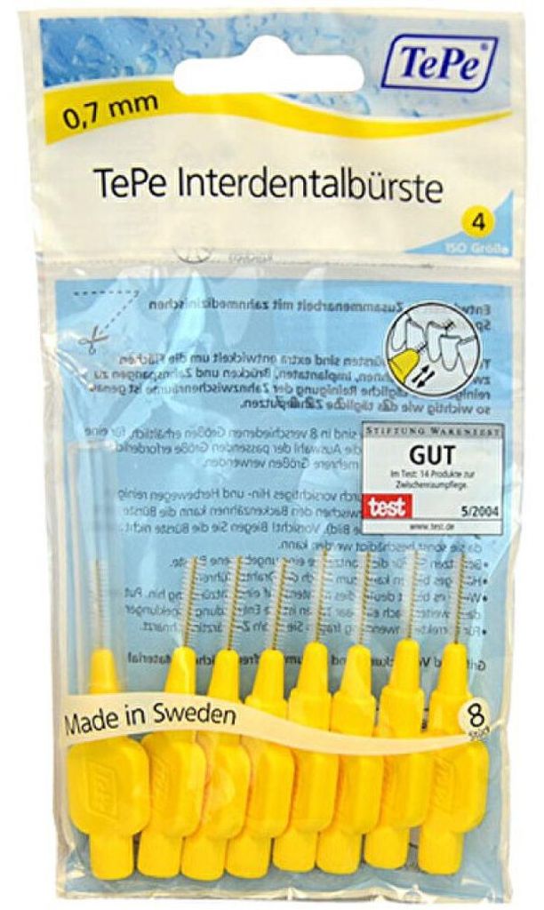 Mezizubní kartáčky Normal 0,7 mm žlutý 8 ks Obrázek produktu 
