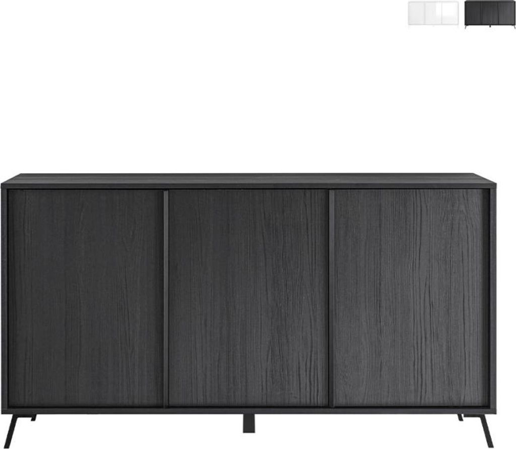 Moderne Anrichte Thilot mit 3 Türen für das Wohnzimmer, Produktbild 