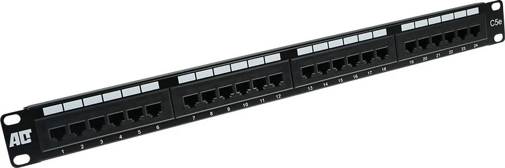 Panneau de brassage 24 ports CAT5E ACT PP1001 pour organiser le réseau