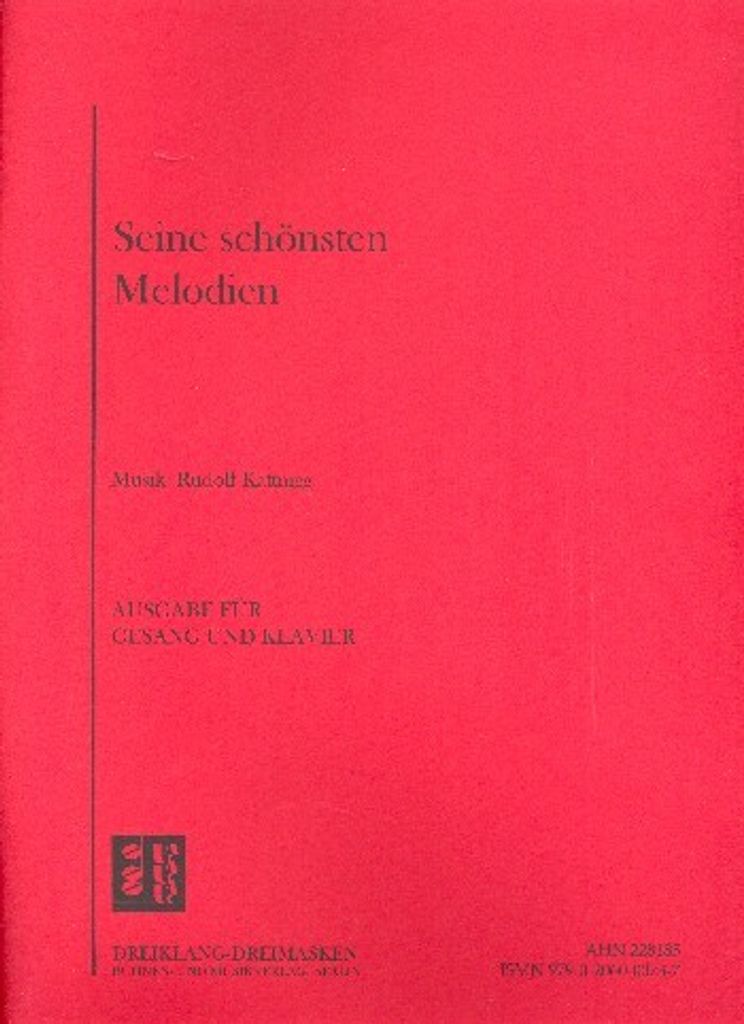 Seine schönsten Melodien für 1-2 Stimmen und Klavier Partitur, Archivkopie