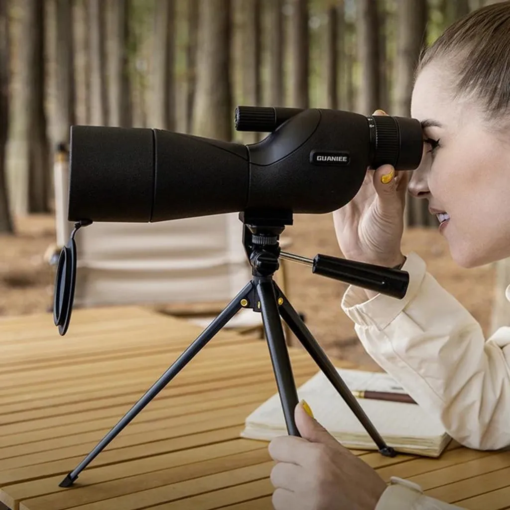 Longue-vue pour voir les détails au loin avec zoom 25-75x60 mm IPX4 beige