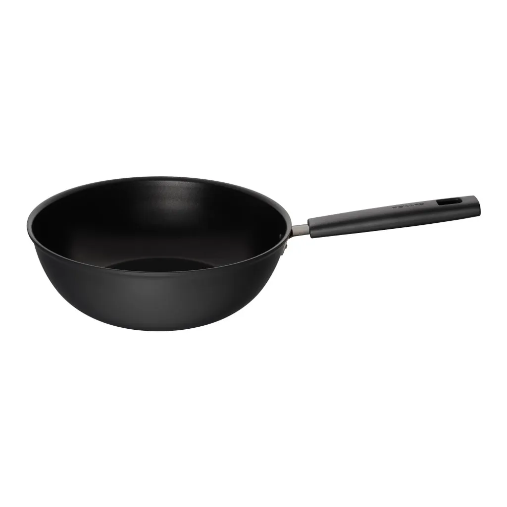 Fiskars Hard Face Wok 28 cm 1052233 | Padella Antiaderente Professionale