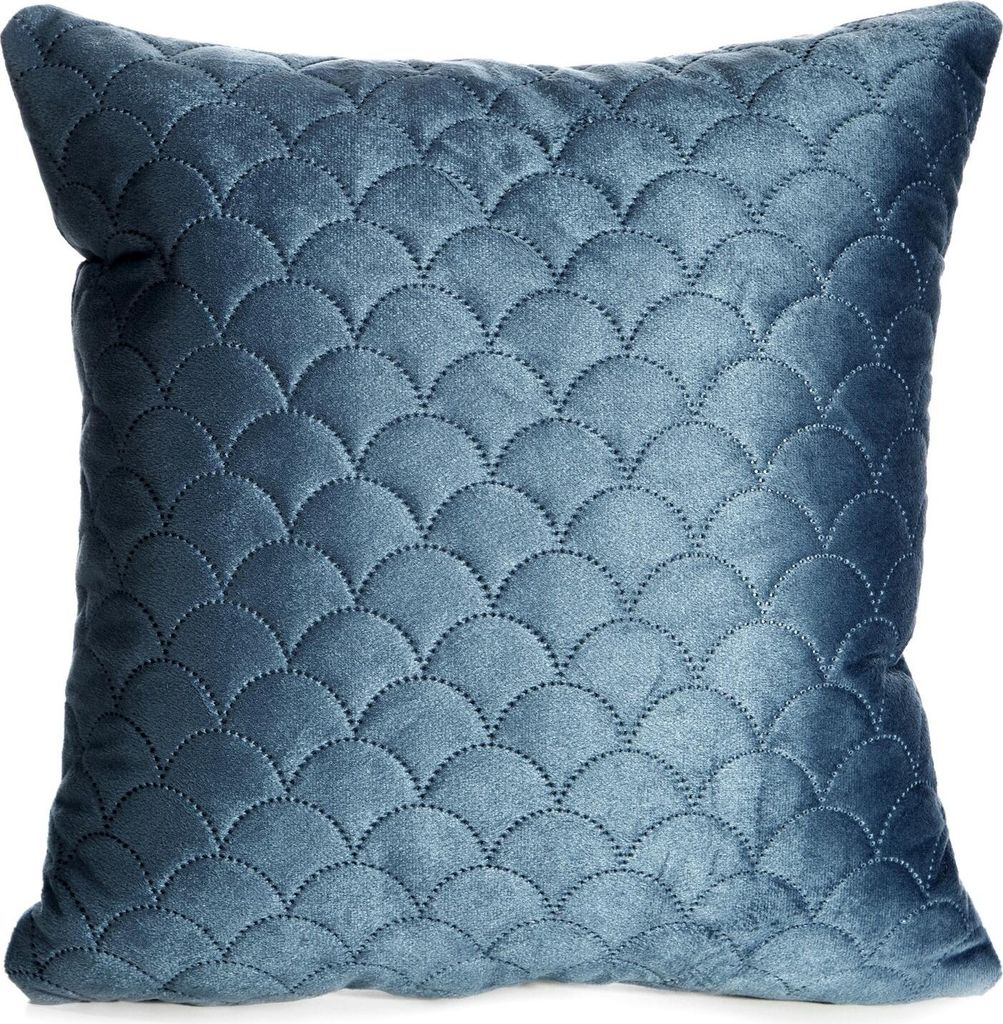 EUROFIRANY | Kissenbezug - Blau - 40x40 cm - Velvet