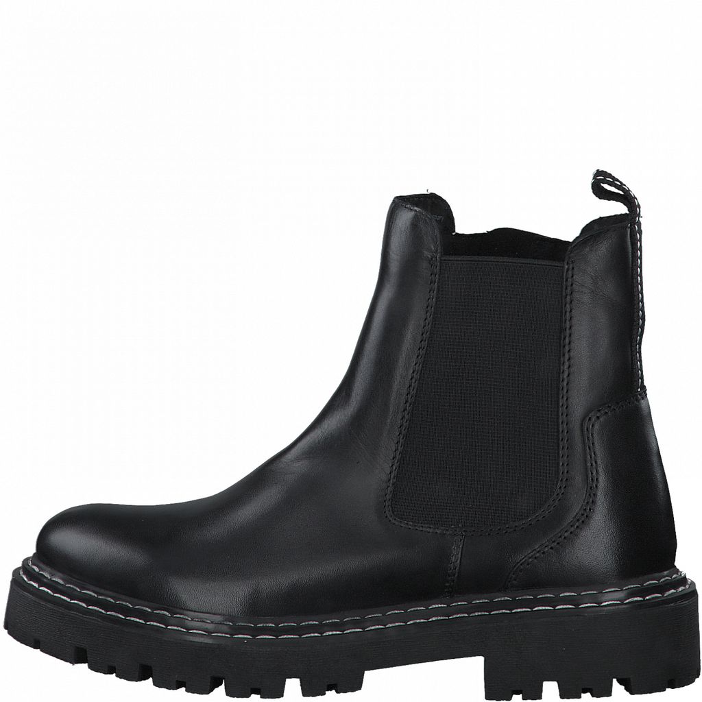 Marco Tozzi Damen 2-2-25491-27 Leder Boot, Black/White, 39 EU
