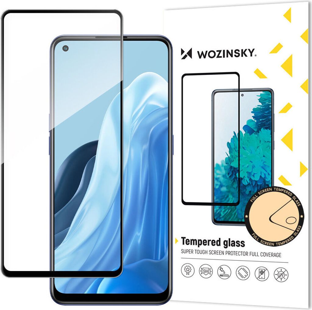 Wozinsky Tempered Glas für Oppo Reno7 5G - Durchscheinend, Kratzfest & Stoßsicher KP24428