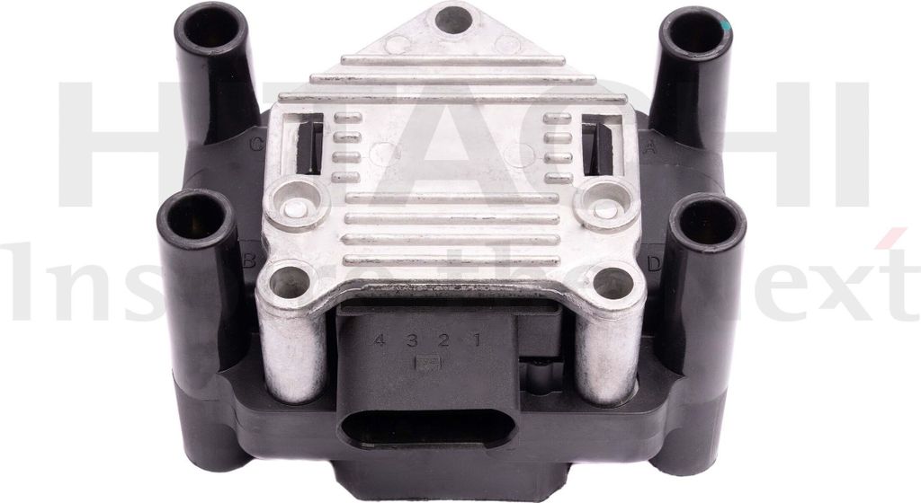 HITACHI 2508425 Zündspule für VW Golf IV Schrägheck (1J1) GOLF VI (5K1) Golf V Schrägheck (1K1) POLO (9N) Polo Schrägheck (6R1, 6C1) TOURAN (1...