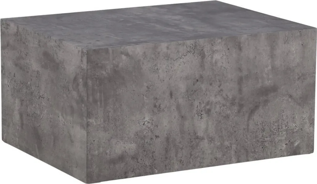 Table basse York gris foncé 60x80x40cm - Gain de place et entretien facile