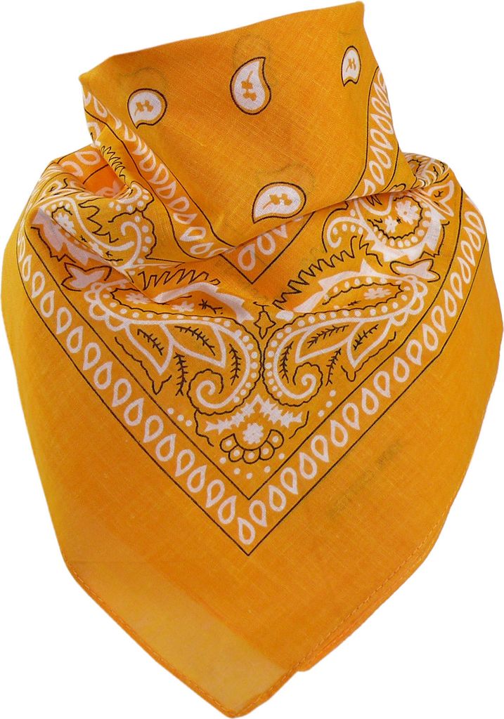 Bandana 100% Baumwolle 54x54 cm – Halstuch, Kopftuch, hitze- und schweißresistent