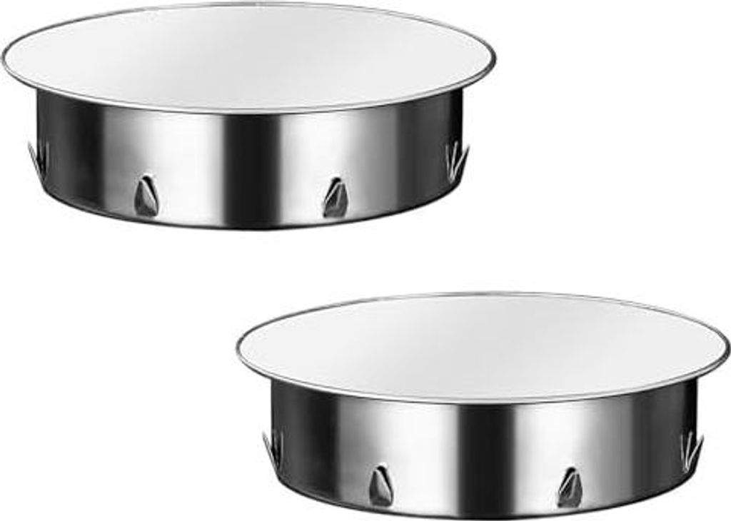 2 Stück Ofenrohr Abdeckung, 110mm Kaminlochdeckel Schornsteinabdeckung Edelstahl Ofenrohrkapsel Wandfutterdeckel Ofenlochdeckel für Allegängigen...